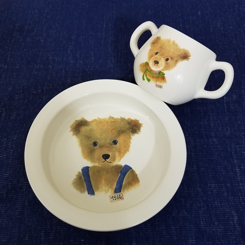 Baby Bowl & 2 Handled Cup Made in France